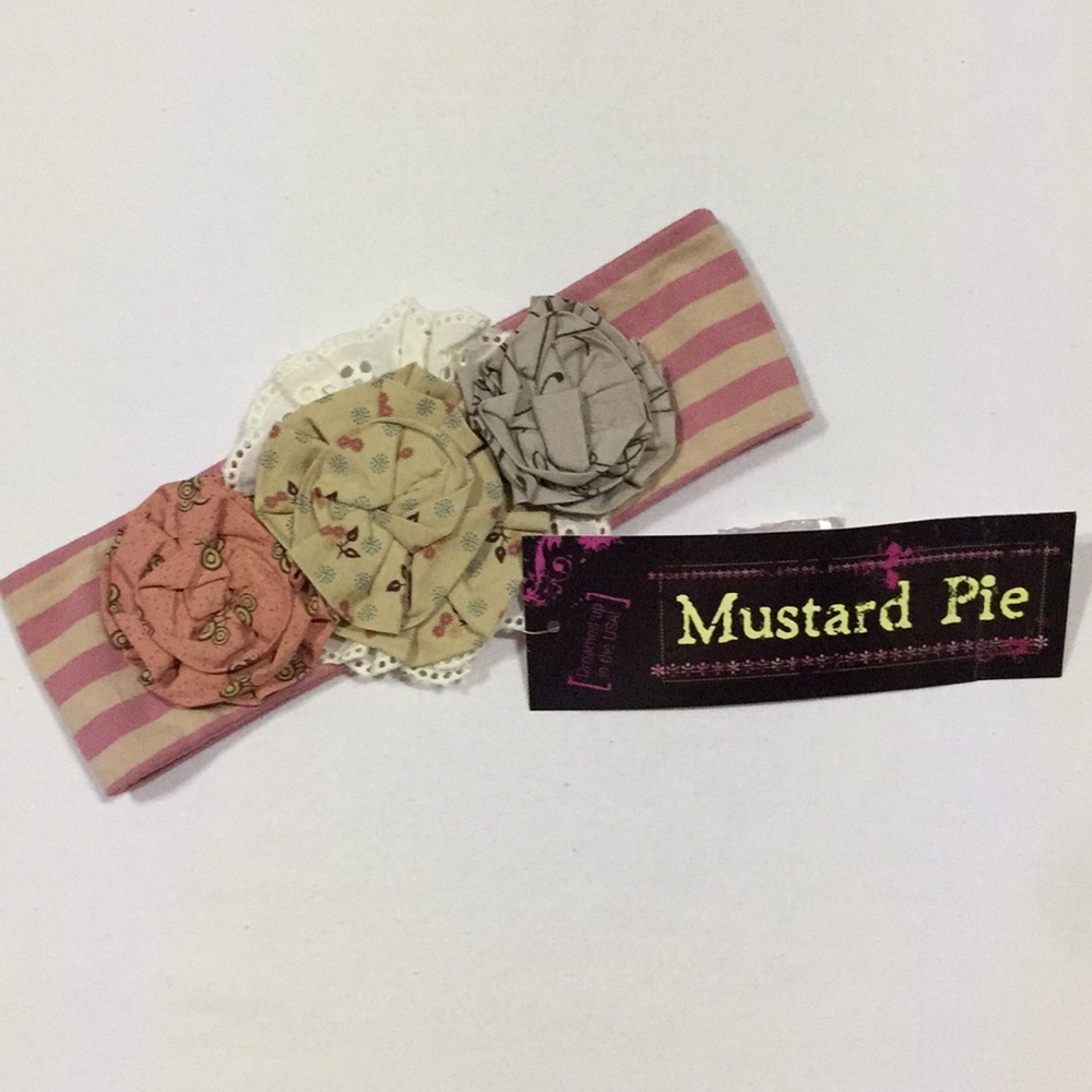 NWT Mustard Pie Amber Fields Flora Headband